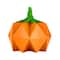 6" Orange Origami Pumpkin Tabletop Figurine
